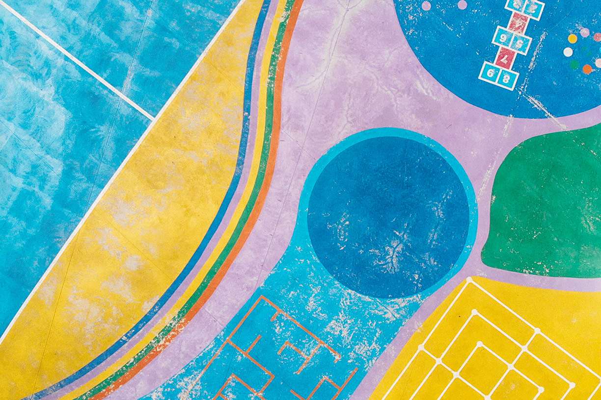 Colorful abstract playground