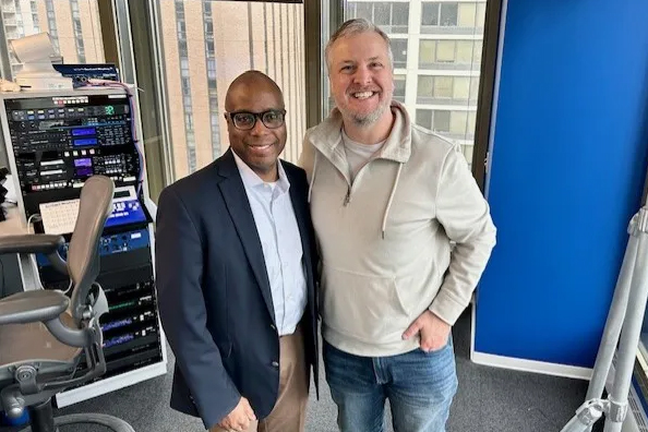 Gregg Lunceford and Jon Hansen in WGN studio