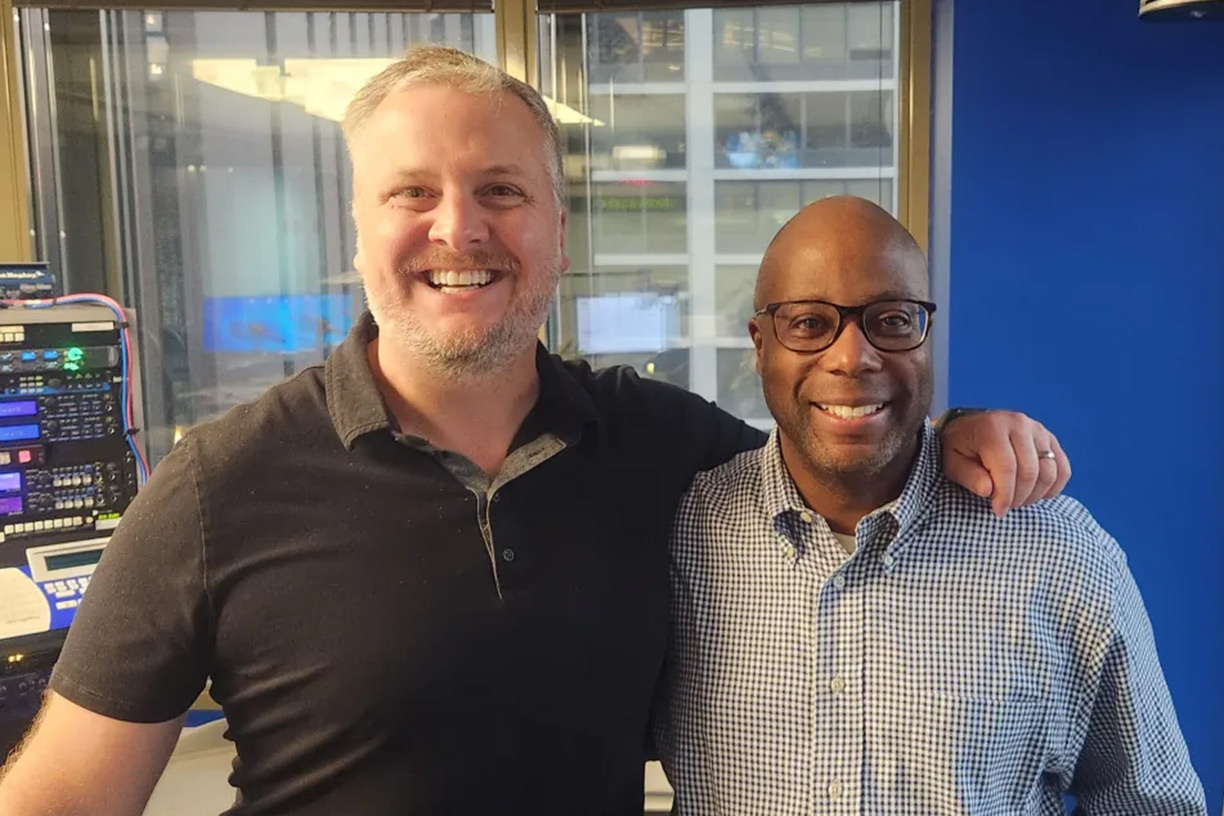 Gregg Lunceford and Jon Hansen in WGN studio